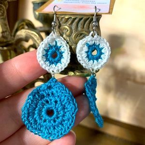 Cute lightweight Crochet Handmade Earrings